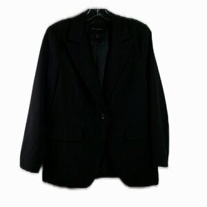 Banana Republic Factory - Black Classic One Button Blazer - 8 Petite